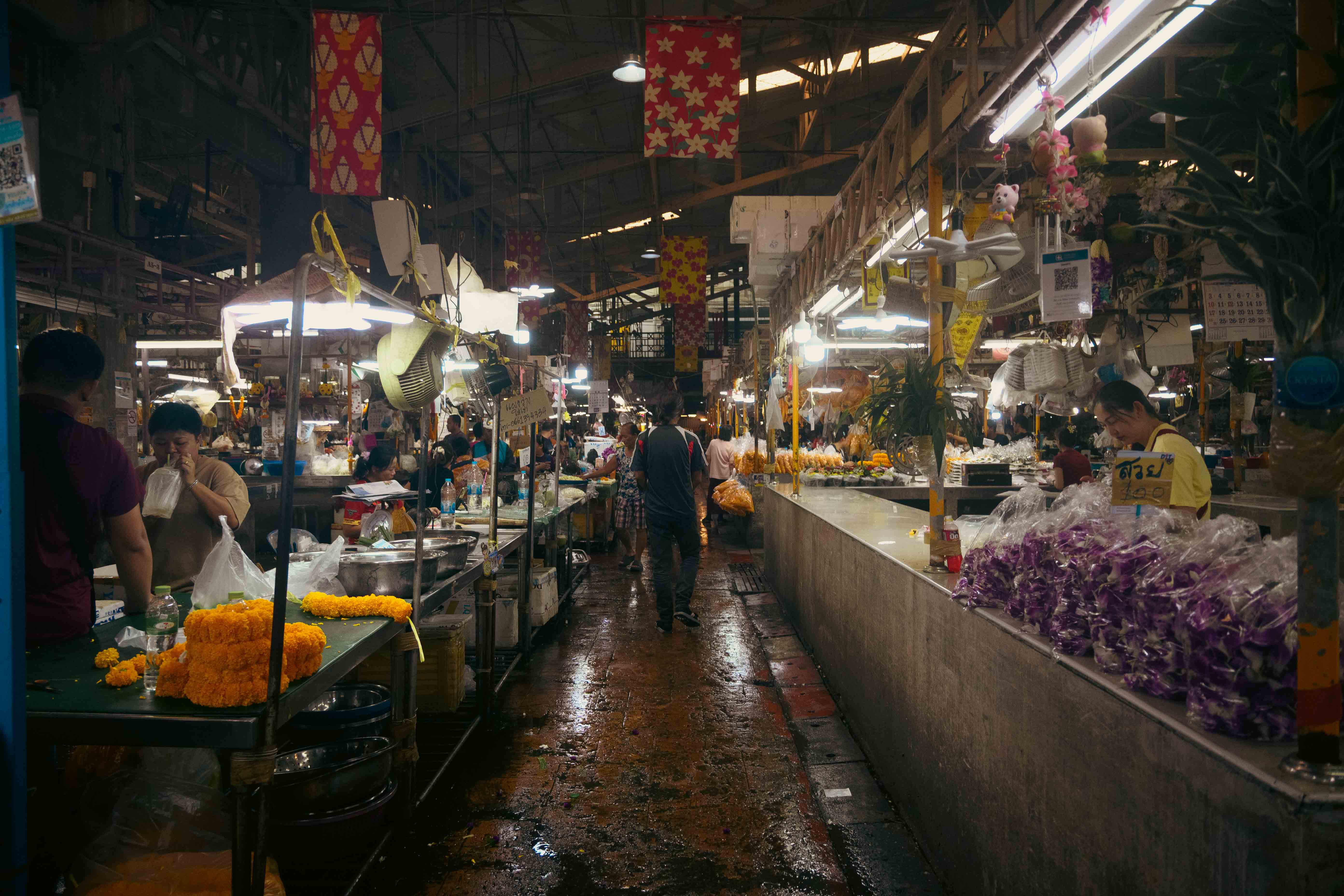 Flowers at Pak Khlong Talat